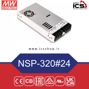 منبع تغذیه 24 ولت 13.4 آمپر مین ول مدل NSP-320#24